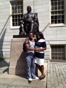Brandon J. Woods w/ Proud Mom at Harvard School of Medicine